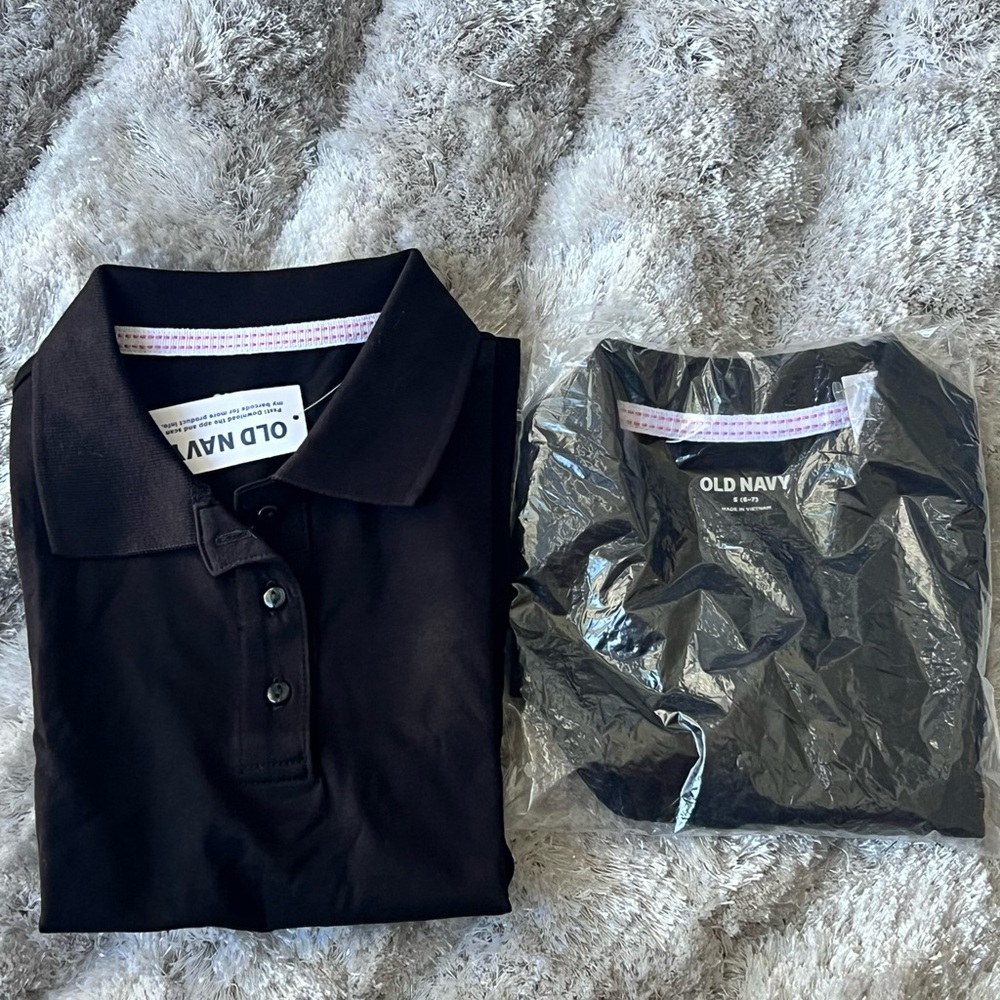 Classic Black Polo Girl Uniform Top - Picture 3 of 6